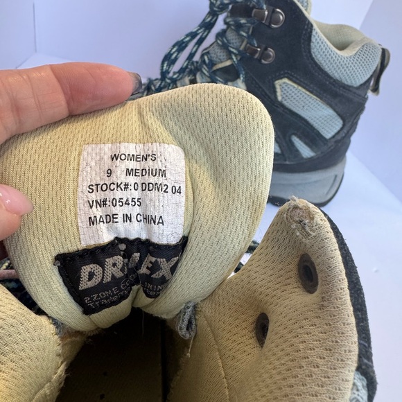 L.L. Bean Blue and Gray Hiking Boots waterproof dri lex trail shoes women’s 9 - Picture 5 of 7